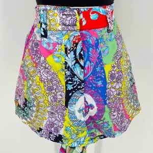 Women's VERSACE Silky Shorts- (No tag/floor display & missing button) Size small